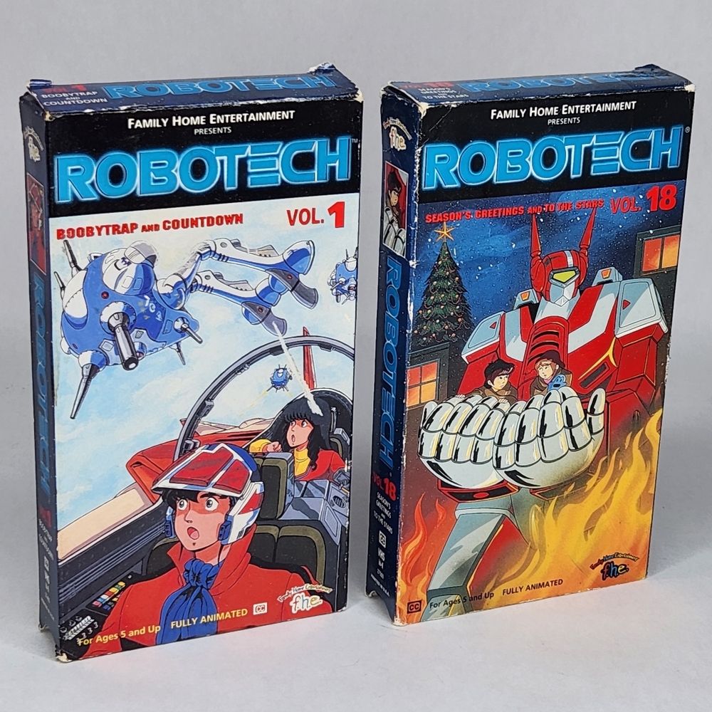 Vintage Robotech VHS Tapes - 90s Japanese Anime